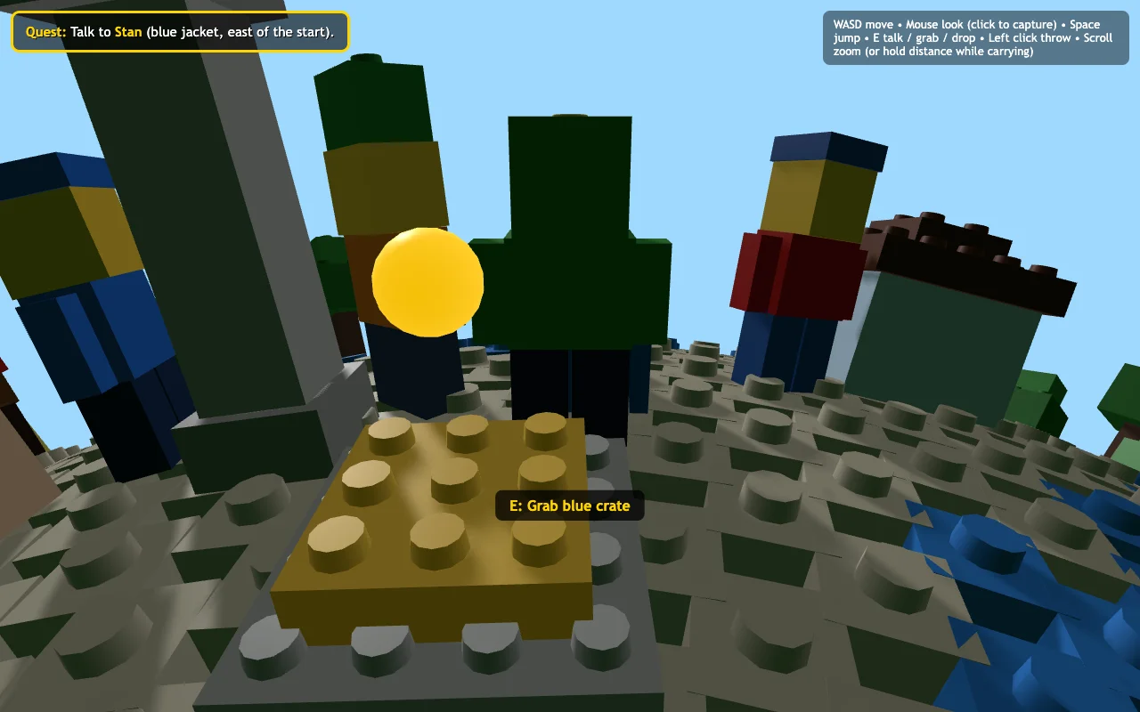 Screenshot of the game by Claude Haiku 5.5